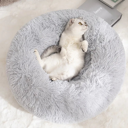 Dog Bed Donut Big Large Round Basket Winter Plush Beds for Dogs