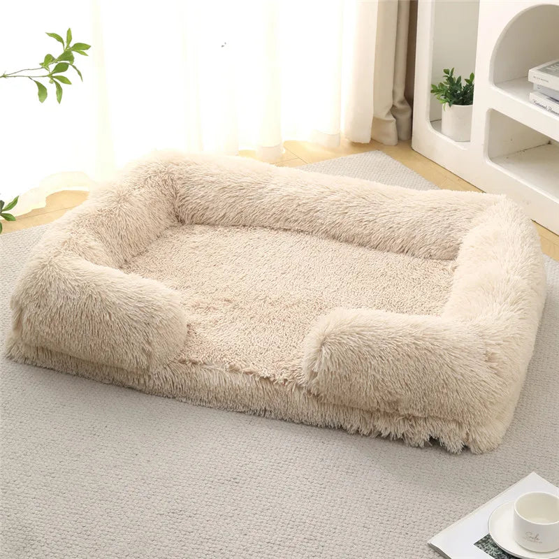 Luxury Winter Warm Large Dog Sofa Bed Dog Kneel Cat Mats House Cushion