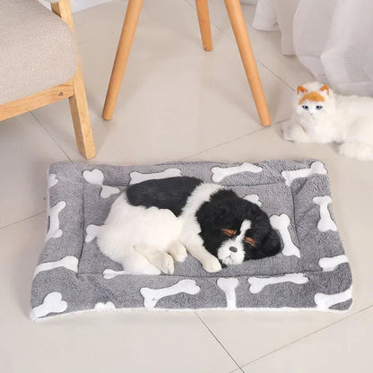 Double-sided Pet Mat Mats Short Plush Pet Sleeping Bed for Cats