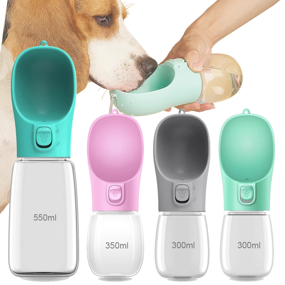 Dog Water Bottle For Pet Dogs Cats Water Feeder Bowls Outdoor