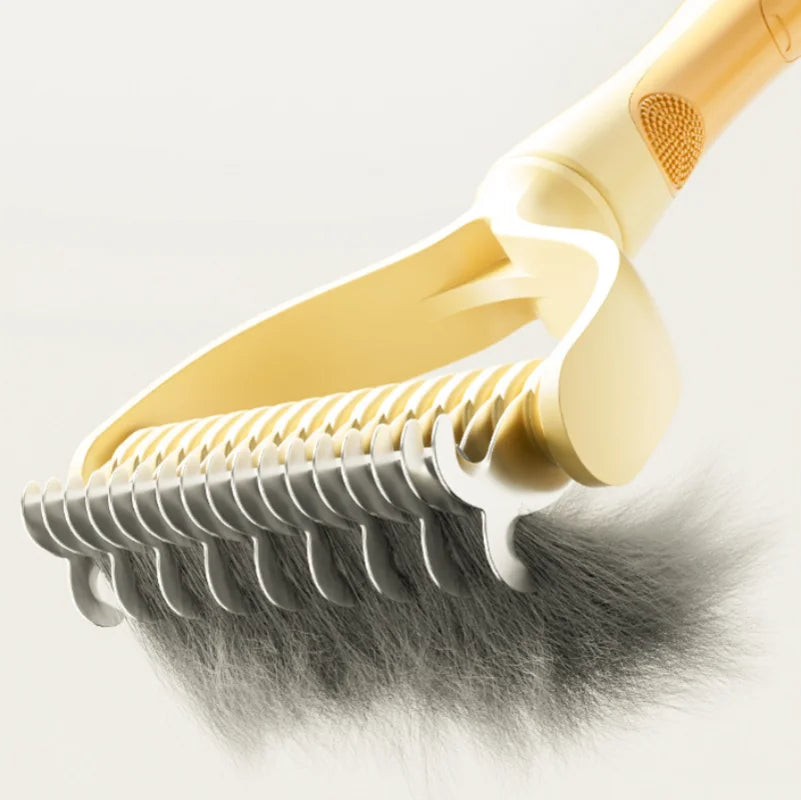 Cat Brush Cat Fur Knot Cutter Pets Hair Removal Comb