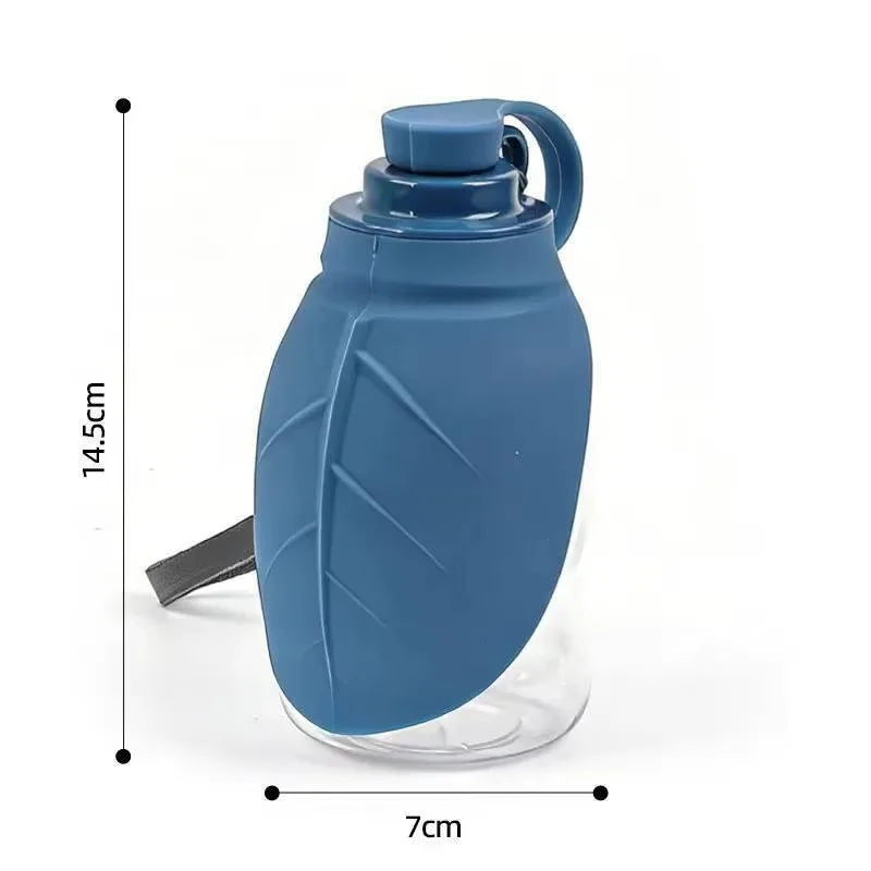 Mini Collapsible Silicone Pet Water Bottle Portable