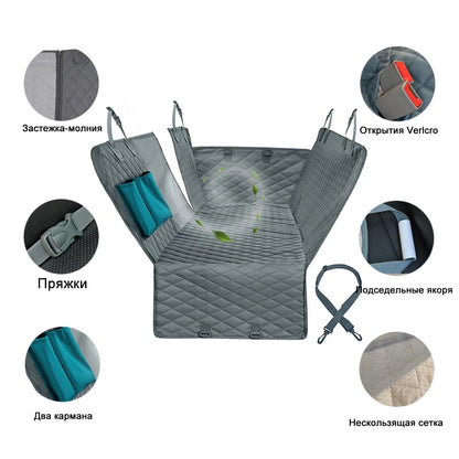 Dog Carriers Waterproof Rear Back Pet Dog Car Seat Cover