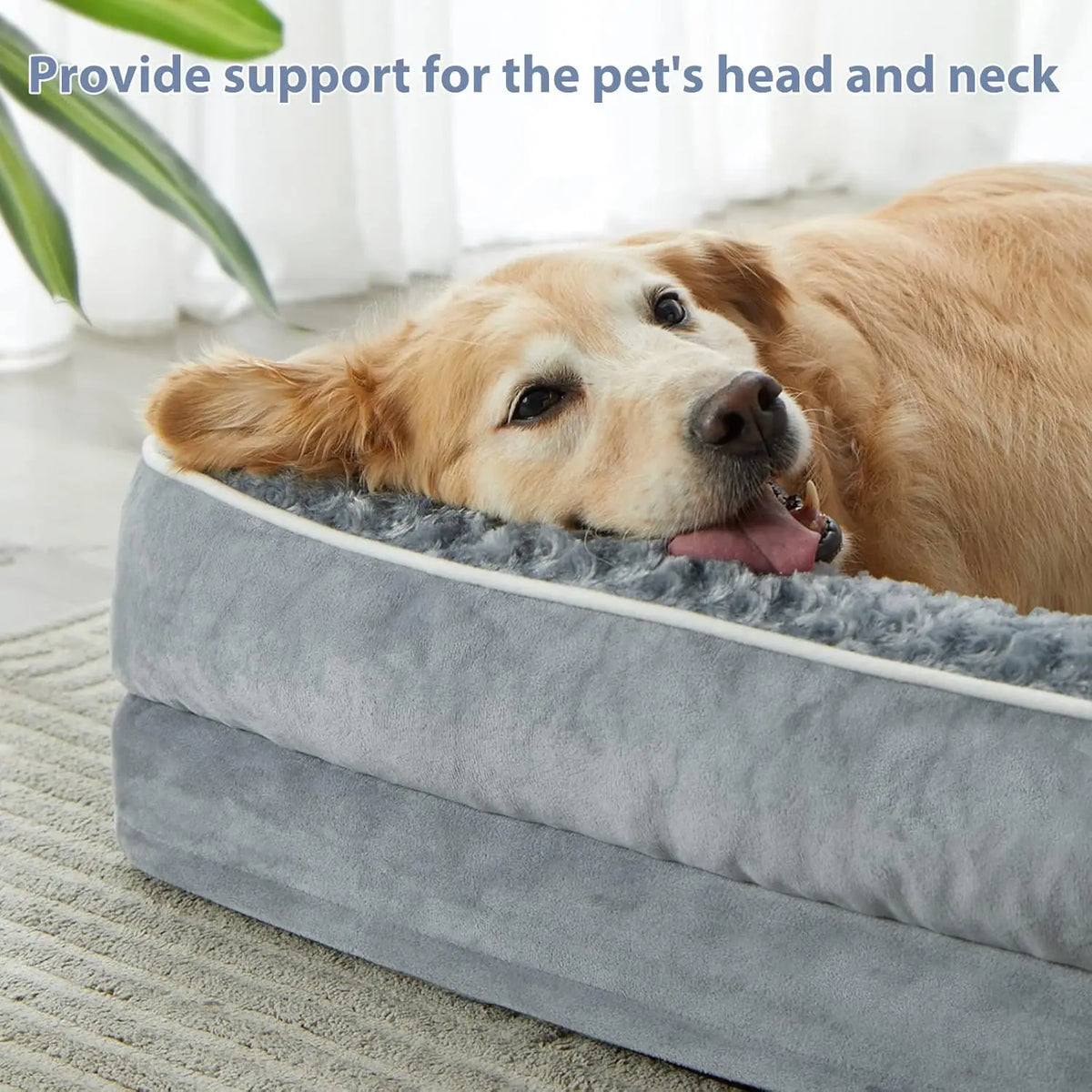 Orthopedic Dog Bed for Large Dogs – Waterproof Sofa-Style Bed