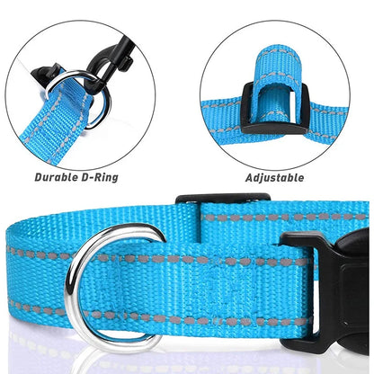 10 Colors Pet Dog Collar Nylon Neck Collar for Small Mdium