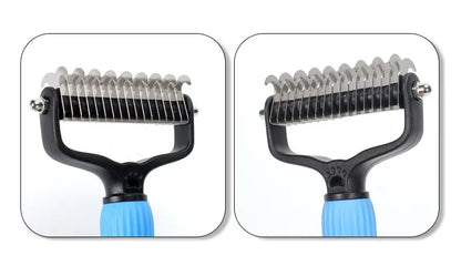 Dog Comb Knife Dogs Combs Double-sided Pet Hair Remover