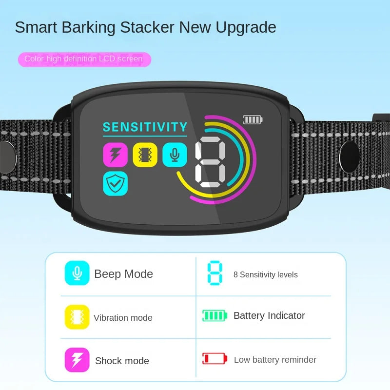 Intelligent Dog Collar Anti Barking Automatic Stop Device Dog Training