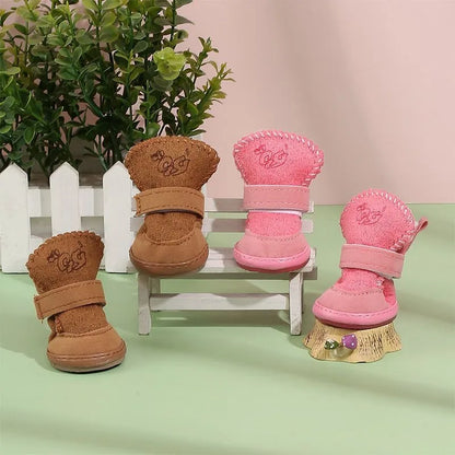 New Pet Snow Boots Cat Dog Plush Cotton Boots