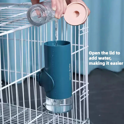 Stable Design for Small Pets Rabbit Hamster Cat Puppy Cage Feeder