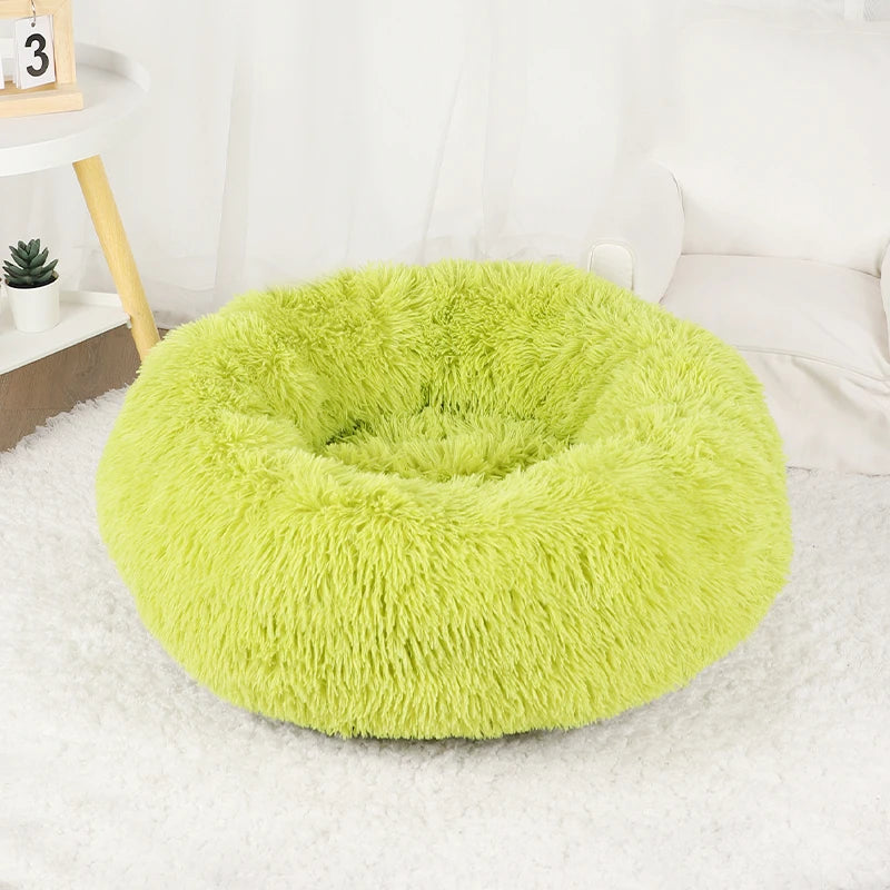 Dog Bed Donut Big Large Round Basket Winter Plush Beds for Dogs