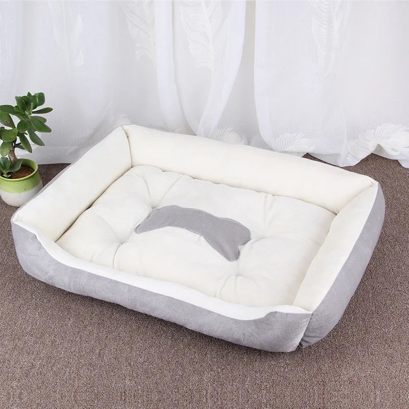 Soft Square Large Dog Sofa Elastic Dog House Cushion Winter