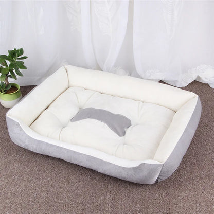Soft Square Large Dog Sofa Elastic Dog House Cushion Winter