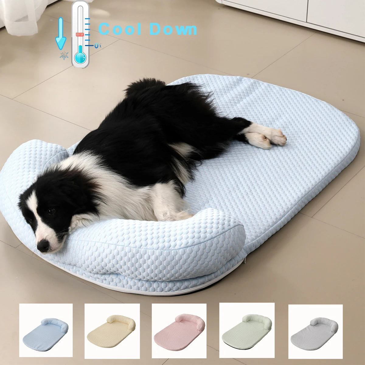 Breathable Spring Summer Cooling Large Dog Bed Ati-slip