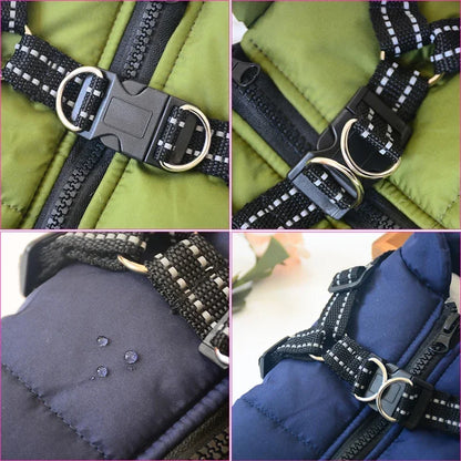 Winter Dog Clothes for Small Dogs Warm Fleece Large Dog Jacket