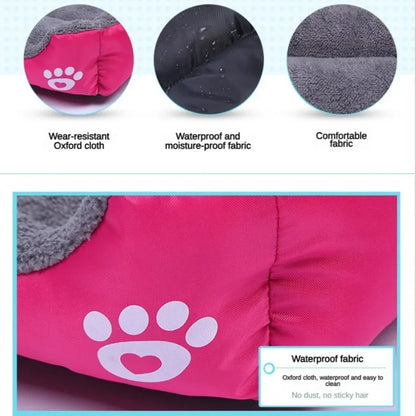 Soft Square Large Dog Sofa Elastic Dog House Cushion Winter
