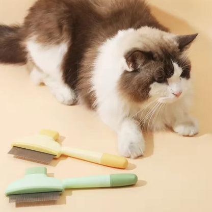 Self-Cleaning One-Button Dog Comb Pet Hair Remover