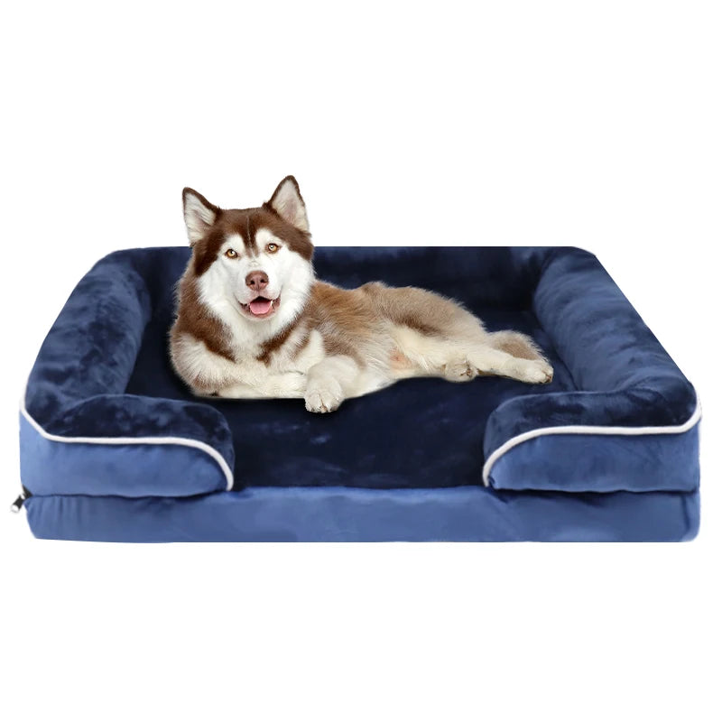 Extra Large Orthopedic Dog Bed Washable Sofa Bed, Support Foam