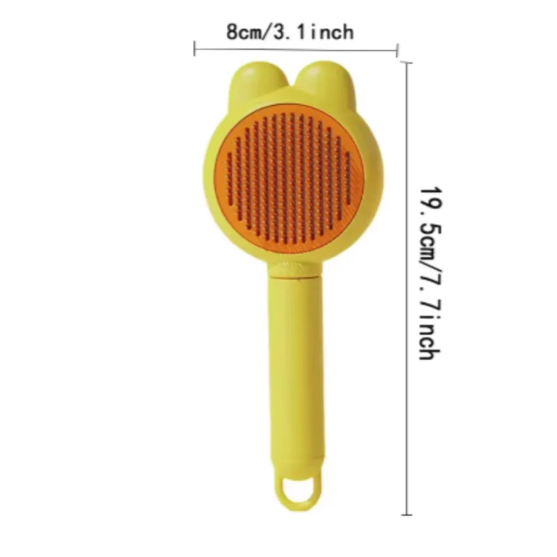 Self-Cleaning One-Button Dog Comb Pet Hair Remover