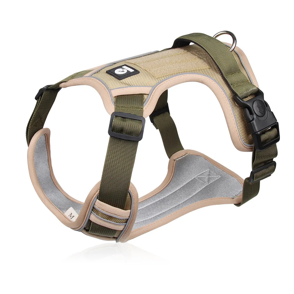 Reflective Dog Harness 1680D Waterproof Oxford Harness