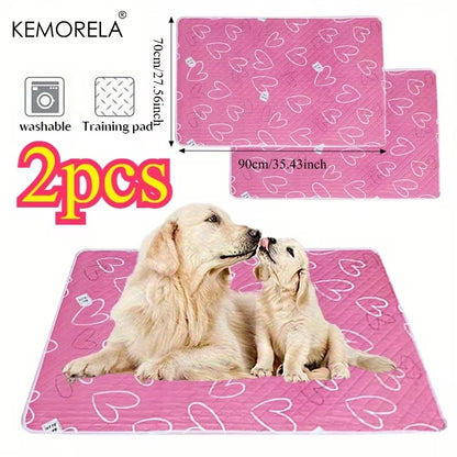 2PCS Extra Large Reusable Pet Pee Liner Non-Slip Easy Clean Mat