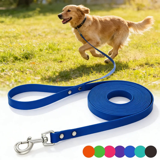 Dog Leash Waterproof Training Recall Long PVC Pet Leashes