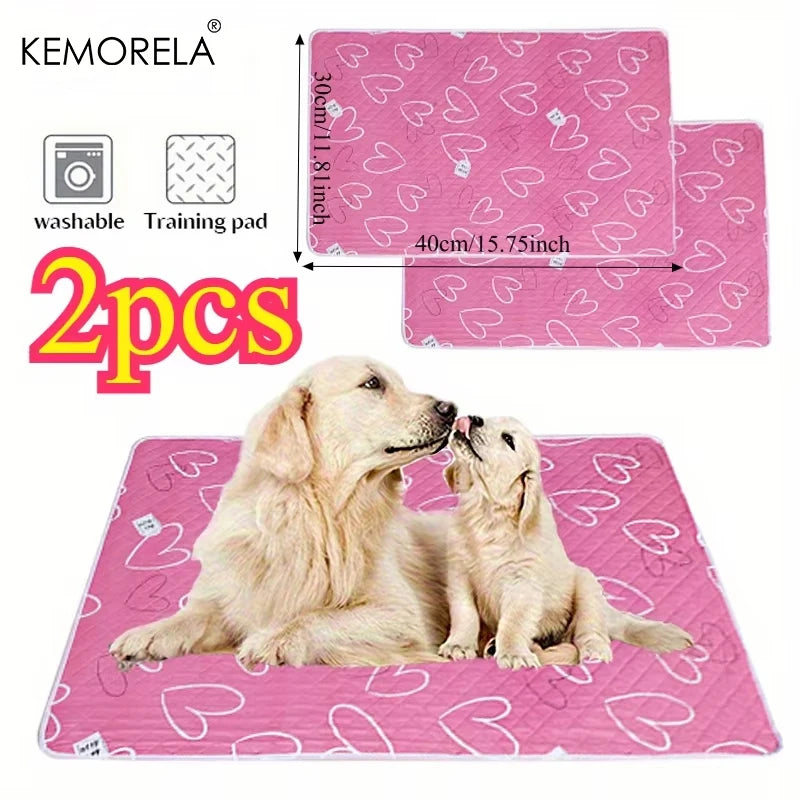 2PCS Extra Large Reusable Pet Pee Liner Non-Slip Easy Clean Mat
