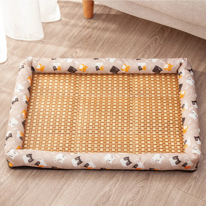 Large Dog Bed Mat Summer Cooling Matting Dog Cushion