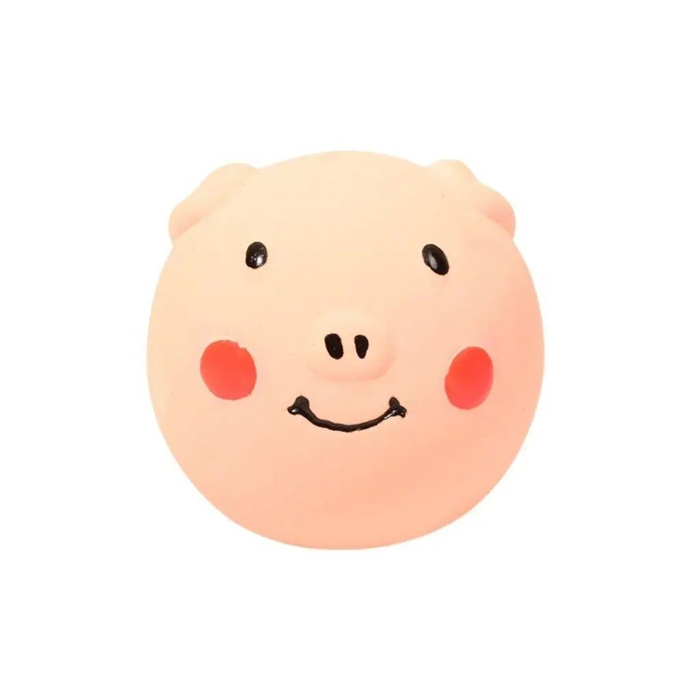 Pet Biting Toys Cartoon Latex Squeaky Dog Toys Soft Bite Resistant Pig Pet Squeaky Toys Colorful Doy Molar Self Happy