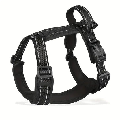 Anti-Escape Dog Harness with Handle Reflective Nylon Dog Harness Vest for Small Medium Dogs French Bulldog Walking Pet Supplies