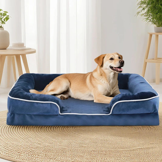 Extra Large Orthopedic Dog Bed Washable Sofa Bed, Support Foam