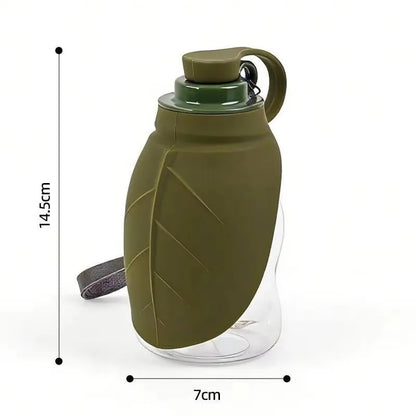 Mini Collapsible Silicone Pet Water Bottle Portable