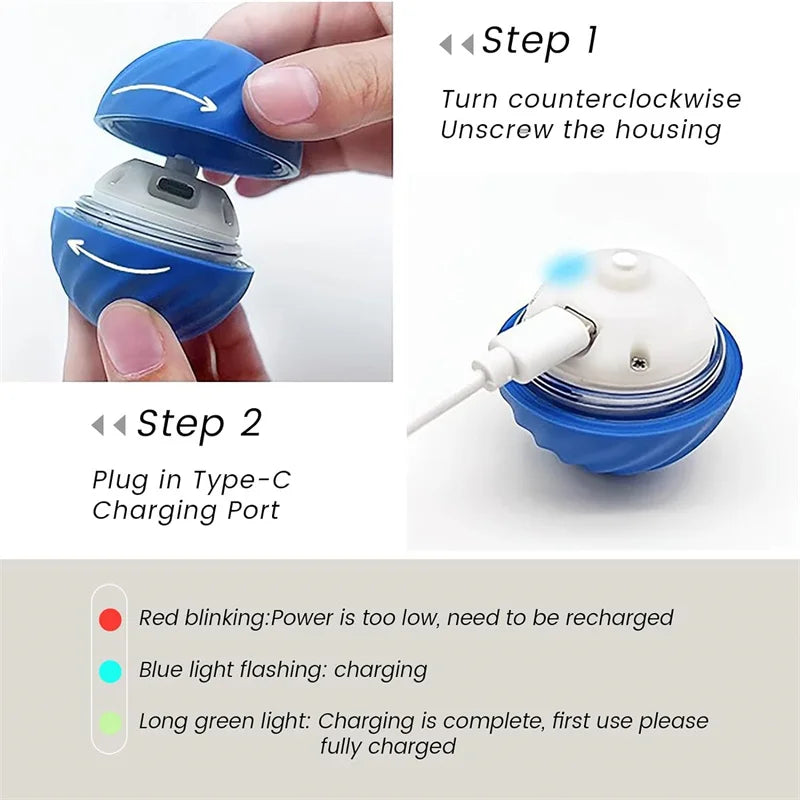 Smart Dog Toys Ball Electronic Interactive Pet Toy Moving Ball