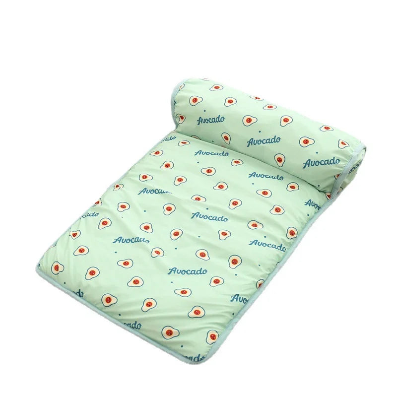 Summer Pet Ice Pad Cooling Mat Ice Silk Cushion Non Slip Washable