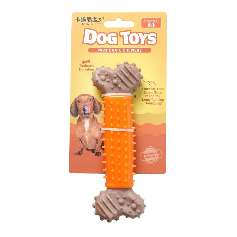 Dog Chew Toy Durable Bite-resistant Toy Bone-shaped Universal