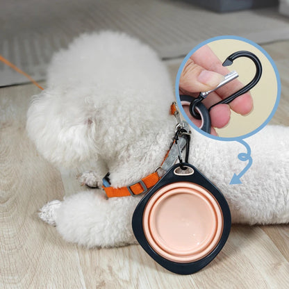 Pet Folding Silicone Bowl Collapsible Pet Outdoor