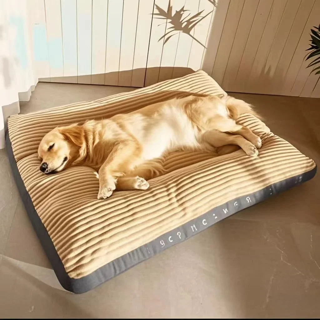 Big Dog Mat Corduroy Pad for Medium Large Dogs Oversize Pet Sleeping Bed