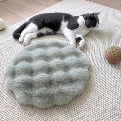New Round Cat Mat Non-Slip Bottom Insulation Feature Round Pet Mat
