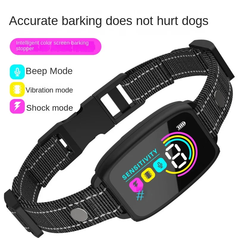 Intelligent Dog Collar Anti Barking Automatic Stop Device Dog Training