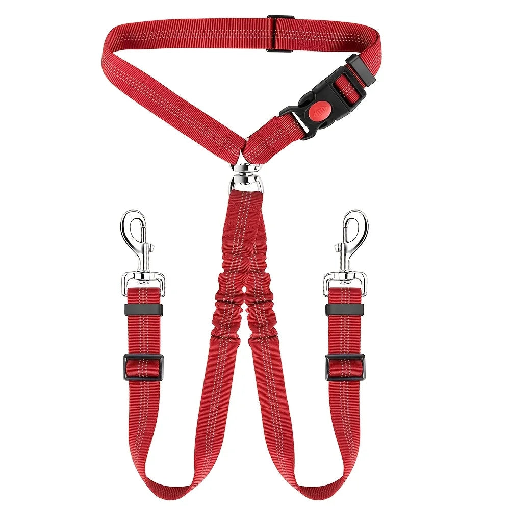 Dog Seat Belt for Car,Dog Car Harness Seatbelt Adjustable