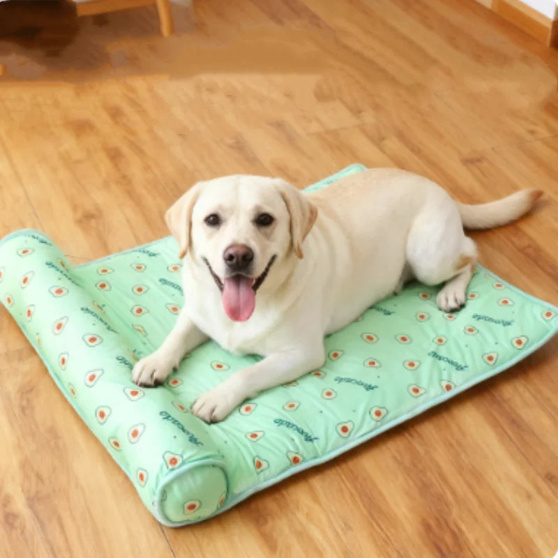 Cooling Dog Mat Summer Pad Breathable Pet Bed Sofa