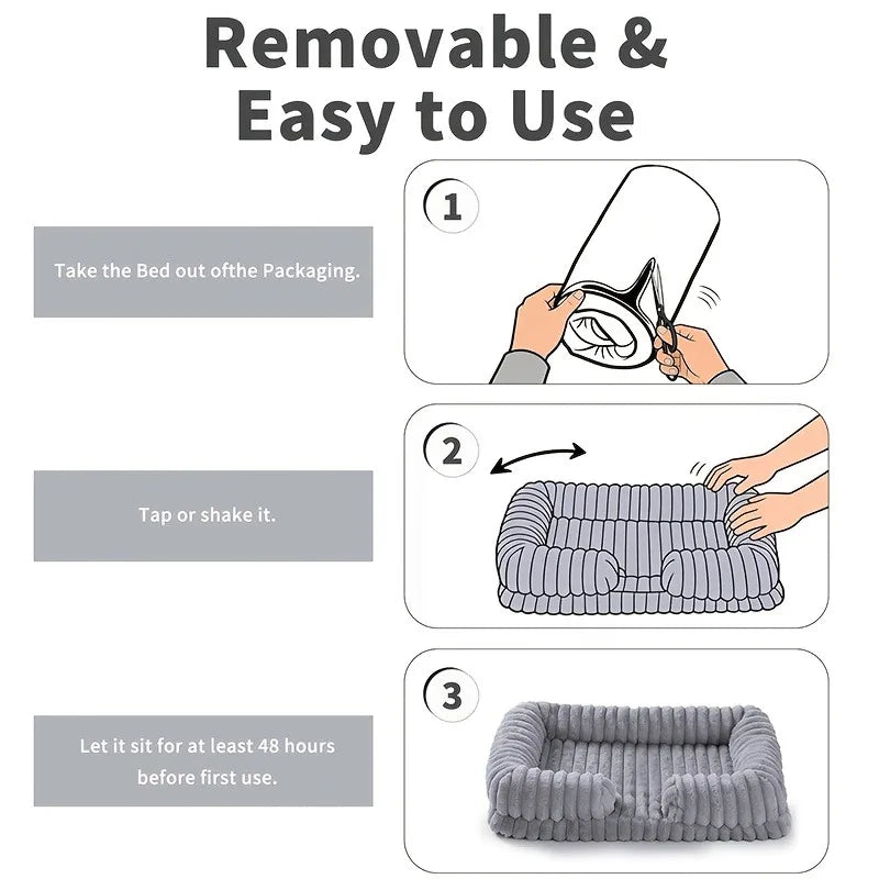 Calming Dog Bed Orthopedic Memory Foam Sofa Couch Waterproof