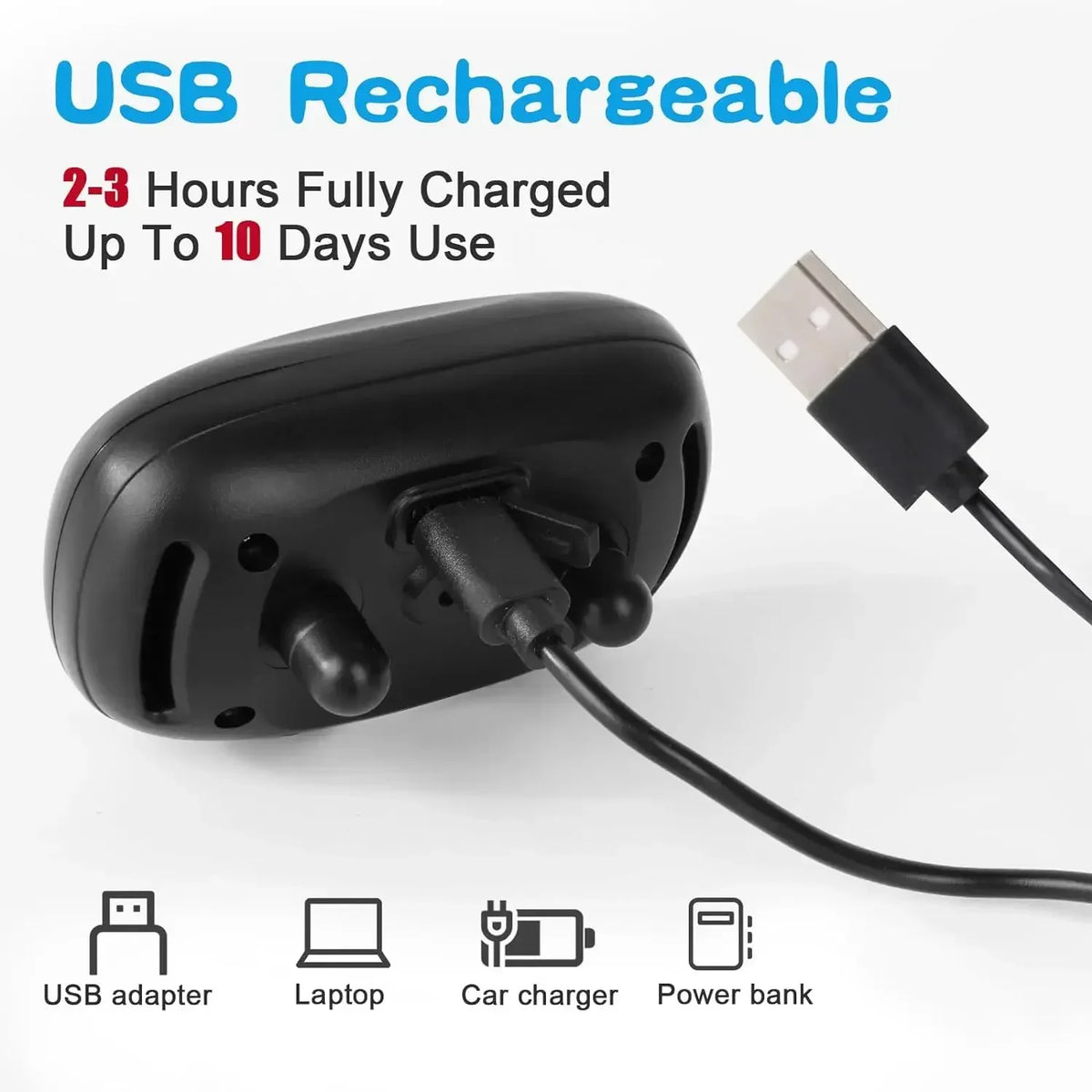 Pet Dog Anti Barking Device USB Rechargeable Dogs Training