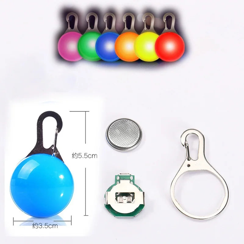 LED Pet Dog Collar USB/Battery Luminous Night Light Collar