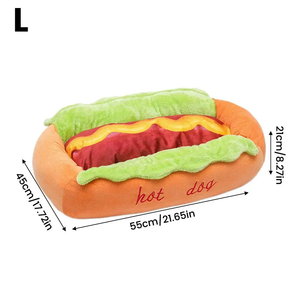 New Hot Dog Dog Bed, Cute Funny Hotdog Bed, Hot Dogs Beds