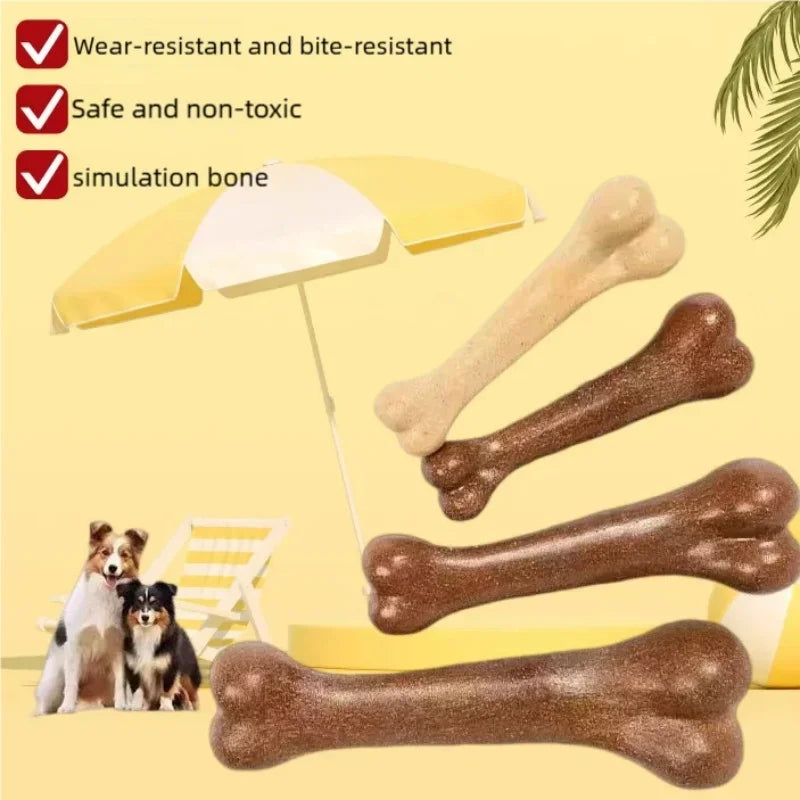Natural Non-Toxic Indestructible Dog Bone Chew Toy