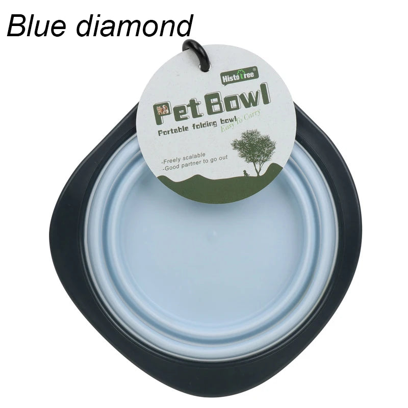 Pet Folding Silicone Bowl Collapsible Pet Outdoor