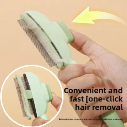 Self-Cleaning One-Button Dog Comb Pet Hair Remover
