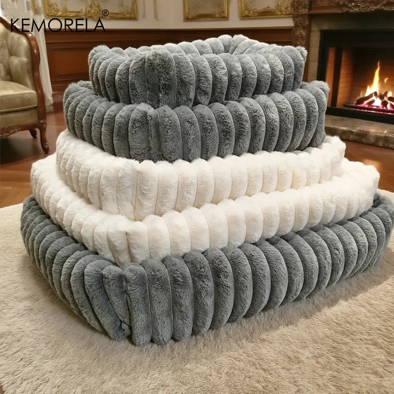 Orthopedic Plush Dog Bed - Mattress with High Resilience Support