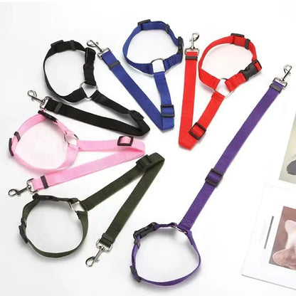 1PC Pet Car Seat Belt Nylon Lead Leash Backseat Safety
