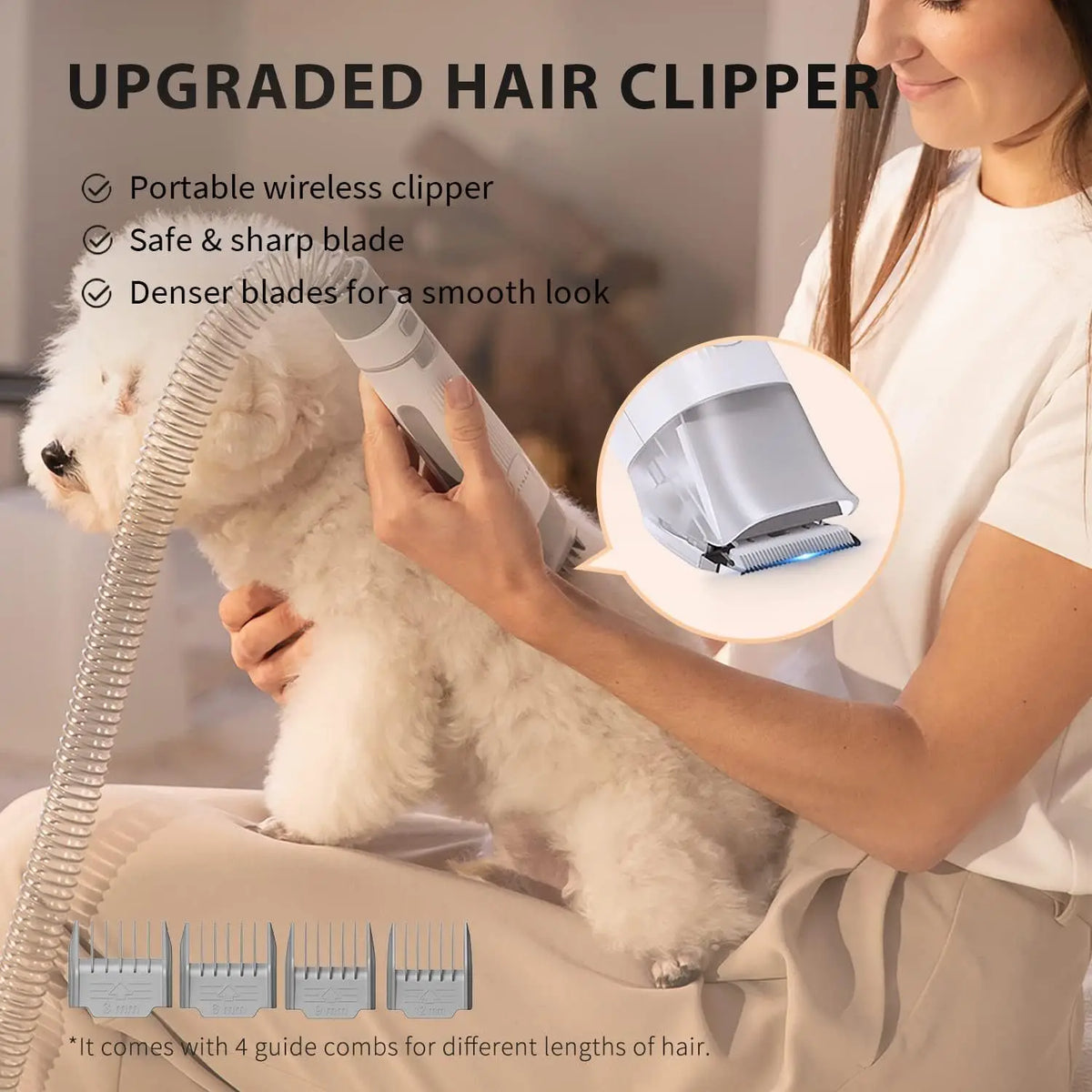 Grooming Vacuum Kit with High Performance Vacuum Suction for Cat And Dog Shedding